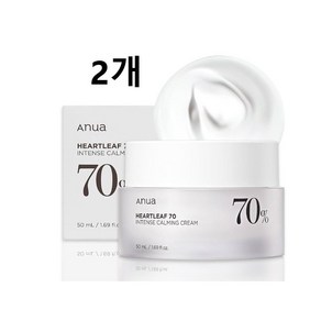 ANUA 아누아 어성초 70 인텐스 카밍 크림 50ml 50ml 2개