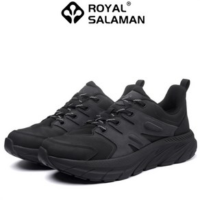 ROYAL SALAMAN 남성 발편한 천연가죽 운동화 트래킹화 굽5cm 97109