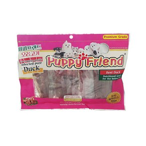 퍼피프랜드 강아지 간식 육포 져키 400g 오리슬라이스 6개, 오리 슬라이스 x 1개, 1개