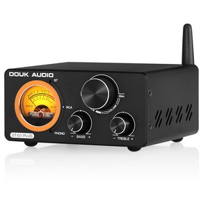 Douk Audio ST-01 PLUS 블루투스5.2 TPA3255 디지털 앰프 VU 미터 턴테이블 오디오 스테레오 앰프