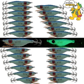 [아엠피싱]왕눈이 반짝이에기 25pcs BIG EYE 주꾸미 갑오징어 문어 한치낚시