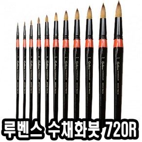 루벤스 수채화붓 720R환 10호(마모) -40052, 본상품선택, 상세페이지 참조