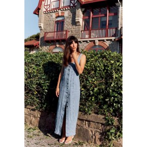 ZARA 자라 버튼 데님 미디 원피스 6147/122 6147122