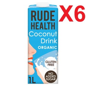 1L 6팩 루드헬스 오가닉 코코넛 드링크 Rude Health Oganic Coconut, 6개