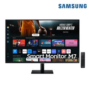 삼성 스마트모니터 M7 S32BM700 블랙 UHD 4K 32인치 C-Type 덱스 미러링 넷플릭스 유튜브 /M, 2. S32BM700, 80cm