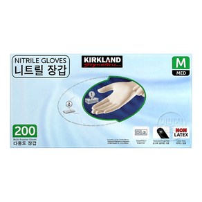 커클랜드 니트릴 다용도 장갑 중형 200매, 중(M), 1개