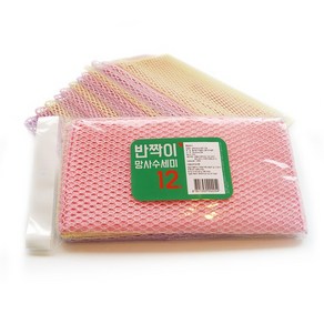 별표 반짝이망사수세미 12매, 없음, 1개