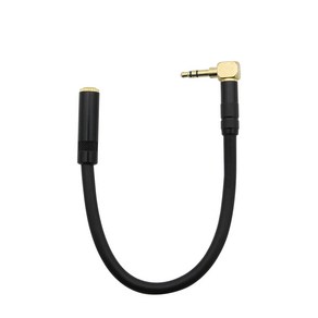 Coms 스테레오 연장 케이블 AUX Steeo 3.5mm 3극 꺾임 꺽임 M F 트위스트 메탈 Metal BT212, 1개
