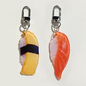 슬로우베베 에이씨 초밥 키링 sushi keyring 아크릴 에어팟 버즈 장식 스포츠 가방 열쇠고리