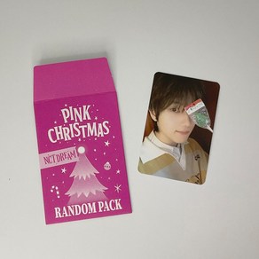 엔시티드림 지성 2023 핑크 크리스마스 포토카드 포카 NCT DREAM JISUNG 2023 PINK CHRISTMAS PHOTOCARD 2