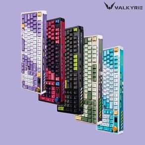 [XC샵] VALKYRIE VK99 무선 블루투스 기계식 게이밍 키보드98%배열 핫스왑 4000mAh RGB 객제화 기계식 키보드, 핑크-TTC핑크축LVBU