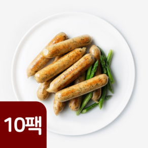 파워닭 프리미엄 닭가슴살 수제 소세지, 10개, 120g