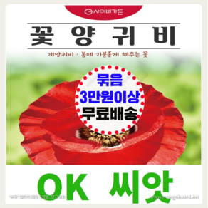 [OK씨앗] [꽃양귀비꽃] 양귀비씨앗 종자(오케이씨앗), 1개