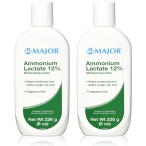 2개세트 메이저 젖산 암모늄 모이스쳐라이징 로션 226g MAJOR AMMONIUM LACTATE 12% MOISTURIZING LOTION, 2개