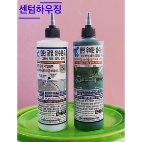 탄탄방수 셀프방수제 우레탄 500ml (녹색 회색) 균열 500ml (투명), 1개, 균열방수본드(투명)