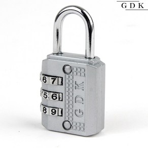 GDK GD25 GB25 3단 다이얼 번호 자물쇠, GD25(그레이)