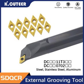 Cnc S08K-SDQCR07 S16Q-SDQCR11 S32T-SDQCR11 선반 선반 공구 홀더 보링 바 SDQCL 카바이드 인서트 DCMT, 11 NO inset, 01 S10K-SDQCR07