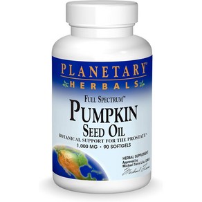 플래너터리허벌스 냉압착 호박씨오일 프로스테이트 Pumpkin Seed Oil 1000mg 90소프트젤, 3개, 90정