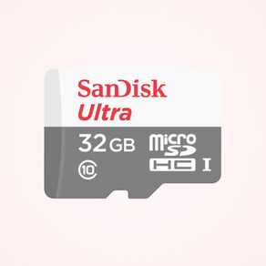 샌디스크 울트라 마이크로 SD 메모리카드 SDSQUNR, 32GB, 1개