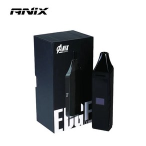 업소용 스테일레스 중탕기 탕기 업소 찜 Anix EDGE V2 건조 허브 기화기 2200mAh 배터리 0.6ml 석영 챔버 유리 마우스피스 가열 베이프 펜 키트 OLED 스크린, 02 Black, [02] Black