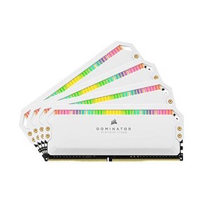 커세어 Dominato Platinum RGB 64GB (4x16GB) DDR4 3200MHz C16 Intel XMP 2.0 Suppot 화이트