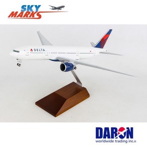 비행기모형 델타항공 모형 777-200 Delta B777-200LR w Gear 우드스탠드 1/200 Skymarks SKR5009 스카이월드