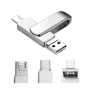 Zeesi 아이폰용 OTG USB 젠더 B타입 외장메모리C PIN 커넥터5 PIN 커넥터, 32GB