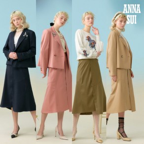 [안나수이] (ANNA SUI) 펄 컬렉션 스프링 울 스커트 1종