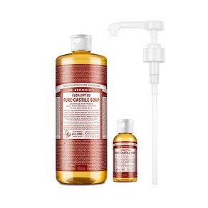 닥터브로너스 캐스틸 솝 950ml+60ml+펌프 세트 12종 택1, 1개