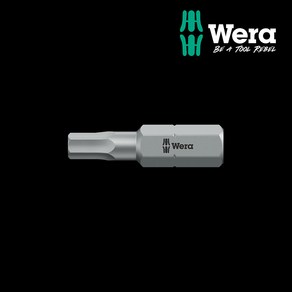 WERA 베라 수공구 840/1 Z Hex-Plus 육각 비트 낱개 3.0 x 25mm (056315), 1개