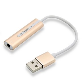 BT329 USB A to 3.5mm AUX 이어폰 연결 컨버터 변환케이블, USB 오디오 컨버터, 1개