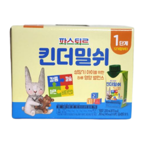 파스퇴르 킨더밀쉬1단계 200mlX6입, 200ml, 6개