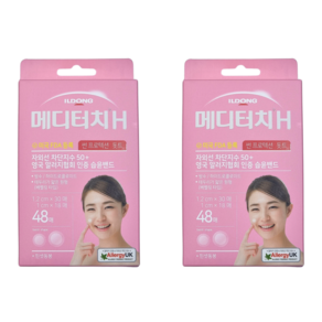 일동제약 메디터치 H 썬 프로텍션 돗트 혼합형 밴드 12 mm x 30p + 10 mm x 18p, 2개