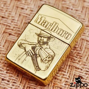 정품 Zippo 라이터 3D 광야 구속 말보로 순수 구리 아머 양각 등심 남성 선물 보내기