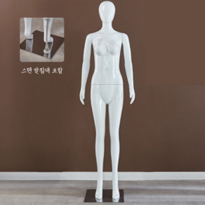 수아파파 [ABS친환경] 전신 마네킹 의류 디스플레이 남성 여성 옷걸이 옷가게 매장 업소용, 1개, 여성-기본 자세