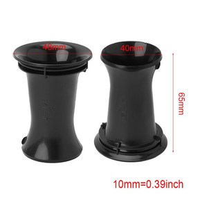 반사 통풍 커넥터용 2PCS 스피커 포트 튜브 베이스 3-5인치 42x65mm S, 검은 색, 01 2