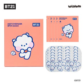 BT21 미니니 핫 아이마스크 (5ea) RJ 알제이, 1개, 5매입