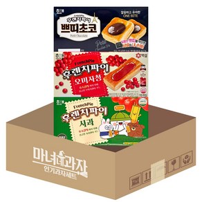 후렌치파이 3종 쁘띠초코 + 오미자청 + 사과, 192g, 1개