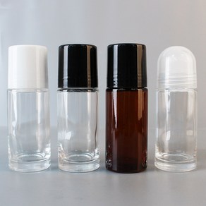 롤온 대용량 유리병 썬롤온 화장품 공용기, 브라운바디 블랙헤드, 30ml, 1개