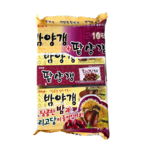 크라운 밤양갱 + 팥양갱 (10팩), 500g, 5개