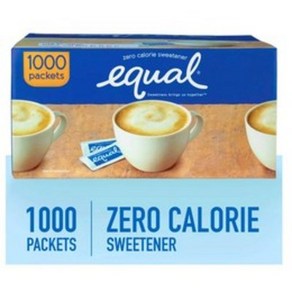 [당일] 이퀄 제로 칼로리 설탕 대체 아스파탐 스위트너 1000 개입 Equal Zeo Caloie Sweetene 1 000 ct., 1kg, 1개