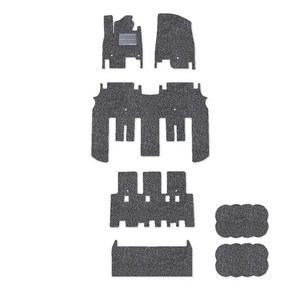 [모트라이너] 자동차 올뉴 더뉴 신형 풀체인지 KA4 카니발 투리스모 스타렉스 차량용 확장형 풀세트 코일매트, 그레이, 현대 그랜드스타렉스 3인승 확장형 풀세트