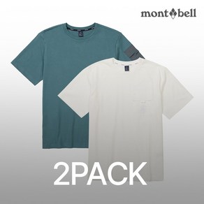 2PACK 몽벨 남성 퍼포먼스L 라운드 반팔 티셔츠_MW3GMMRH20B