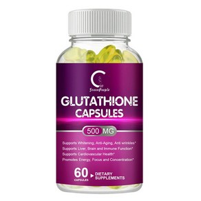 글루타치온 피부 미백알약 Glutathione Skin Whitening Pills Natural Anti Aging Supplement for Beauty 500mg