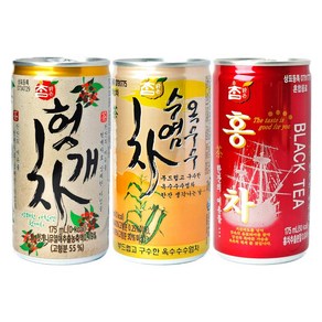 참맑은 옥수수수염차+헛개차+홍차 3종 총 90캔, 90개, 175ml