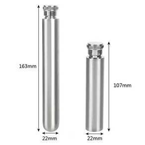 힙플라스크 술통 스테인리스 휴대용 보드카 파우치, L/1.5온즈, 1개