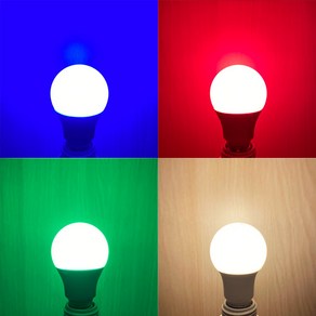 LED 8W 3W 색깔 조명 컬러 색전구 적색 청색 초록색 소형 꼬마 전구 인찌구 인치구, 초록, 1개