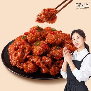 더복순 박솔미 양념치킨 매콤양념맛 순살양념치킨 순살치킨, 3개, 250g