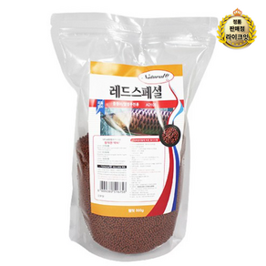 내츄럴한 레드 스페셜 열대어 사료 리필, 500g, 1개