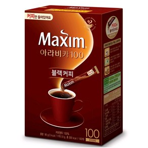 맥심 아라비카100 블랙커피스틱, 900mg, 100개입, 3개